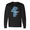 4Pf Four Pockets Full Blue Long Sleeve T-Shirt