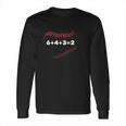 6 4 3 2 Double Play Baseball Player Gift Baseball Saying Long Sleeve T-Shirt