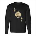 Ace Of Spades Playing Card Halloween Costume Long Sleeve T-Shirt