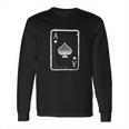 Ace Of Spades Poker Playing Card Halloween Costume Long Sleeve T-Shirt