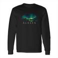 Alaskan Bear With Aurora Borealis Icy Mountain Tee Long Sleeve T-Shirt