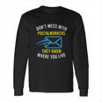 American Postal Worker Mailed It Mail Escort For Mailman Long Sleeve T-Shirt