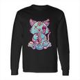 Anime Aesthetic Pastel Goth Ramen Noodle Cat Gifts Long Sleeve T-Shirt