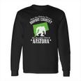 Arizona State Bigfoot Sasquatch Yeti Hunter Gift Long Sleeve T-Shirt