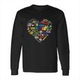 Artist Elements Of Art Heart Shape Colorful Painter Long Sleeve T-Shirt