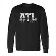 Atl Atlanta Skyline Pride Black And White Long Sleeve T-Shirt