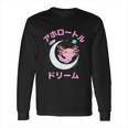 Axolotl Anime Japan Kawaii Pastel Goth Aesthetic Nu Goth Long Sleeve T-Shirt