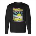 Back To The Future Delorean Sunrise Cartoon Long Sleeve T-Shirt