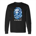 By Bape Abc Blue Camo T-Shirts Long Sleeve T-Shirt