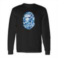 Bape R Abc Blue Camo Long Sleeve T-Shirt