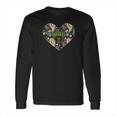 Baylor Bears Patterned Heart Apparel Long Sleeve T-Shirt