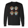 Beagle Funny Social Distancing Dog Gift Long Sleeve T-Shirt