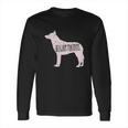 Belgian Malinois Dog Silhouette Long Sleeve T-Shirt