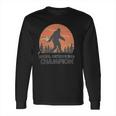 Bigfoot Social Distancing Long Sleeve T-Shirt