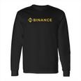 Binance Bnb Hoodie Cryptocurrency Long Sleeve T-Shirt