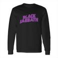 Black Sabbath Purple Word Art Long Sleeve T-Shirt