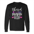 Blessed Pharm Tech Cute Pharmacy Technician Gift Long Sleeve T-Shirt