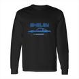 Blue 1966 Gt350 Shelby Mustang Long Sleeve T-Shirt