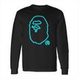 Blue Neon Bape Long Sleeve T-Shirt