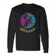 Braaap Vintage Motocross Dirt Bike Sunset Long Sleeve T-Shirt