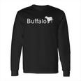 Buffalo Animal Funny Logo Long Sleeve T-Shirt