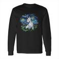 Bull Terrier Starry Night Impressionist Dog Art Long Sleeve T-Shirt