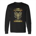 Camiseta Cumpleanos Hombres Leyenda Noviembre Playera Long Sleeve T-Shirt