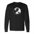 Cat Print Tees And Hoodies Yin Yang Cute Kitten Kitty Long Sleeve T-Shirt