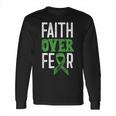 Cerebral Palsy Awareness Month Faith Over Fear Brain Damage Long Sleeve T-Shirt