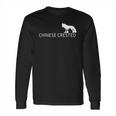 Chinese Crested Dog Logo Long Sleeve T-Shirt