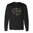 Colorful Collection Of Poison Dart Frogs Beautiful Nature Long Sleeve T-Shirt