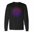 Cool Sacred Geometry Geometric Repeating Circles Trippy Yoga Long Sleeve T-Shirt