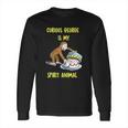 Curious George My Spirit Animal Eating Cake Long Sleeve T-Shirt