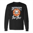 Customizable Detroit Pistons Authentic Bad Boys Long Sleeve T-Shirt