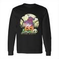 Cute Axolotl Halloween Costume Pumpkin Pastel Goth Long Sleeve T-Shirt