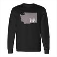 Cute Washington State Outline Gift From Wa Long Sleeve T-Shirt