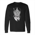 Dali Surreal Noir Retro Eyes On Face Tattoo Art Long Sleeve T-Shirt