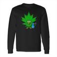 Danksgiving Thanksgiving Turkey Weed Cannabis Pot 420 Long Sleeve T-Shirt