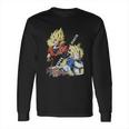 Dbz Fighter Saiyan Long Sleeve T-Shirt