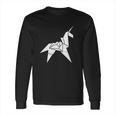 Design By Humans Origami Unicorn Graphic Long Sleeve T-Shirt