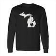 Detroit Michigan Shamrock St Patricks Day Mitten Long Sleeve T-Shirt