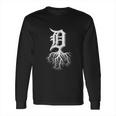 Detroit Roots Michigan American Born Rooted American Gifts Made In Detroit Long Sleeve T-Shirt