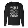 Dice Game Board Game Master Role Play Long Sleeve T-Shirt