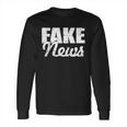 Distressed Fake News Logo Long Sleeve T-Shirt