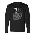 Distressed Yaoi Definition Bl Boys Love Long Sleeve T-Shirt