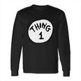 Dr Seuss Thing 1 Emblem Red Long Sleeve T-Shirt