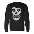 A And E Designs Misfits Fiend Skull Heather Long Sleeve T-Shirt