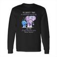 Elephants The Hardest Thing Is Watching Somebody Alzheimer Awareness Shirt Long Sleeve T-Shirt