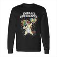 Embrace Differences Dabbing Unicorn Long Sleeve T-Shirt