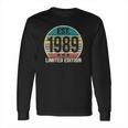 Est 1989 - 32 Years Old - 32Nd Birthday Gift Vintage Retro Long Sleeve T-Shirt